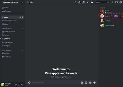 การใช้งานแอปบน Discord Discord