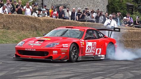 Ferrari 550 Gts Maranello Prodrive Burnouts Accelerations Fly Bys