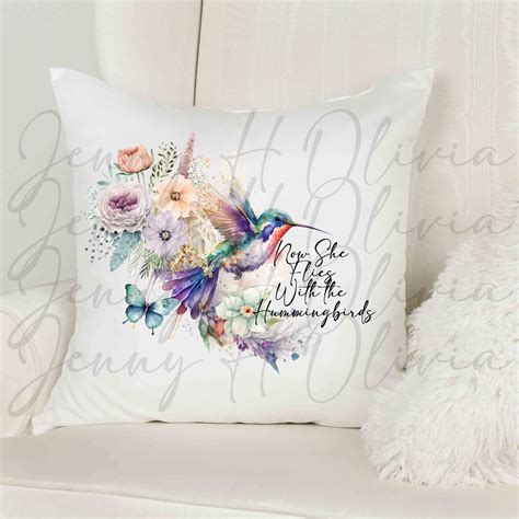 Now She Flies With The Hummingbirds Memorial PNG In Memory Etsy