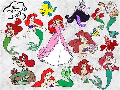 Princess Ariel Svg Little Mermaid Svg Ariel Clip Art The