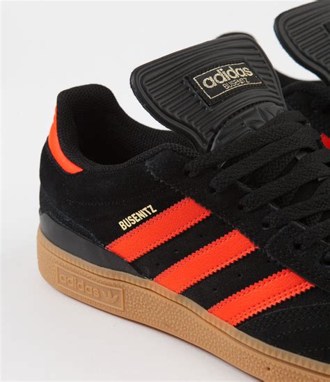 Adidas Busenitz Shoes Core Black Solar Red Gum1 Flatspot