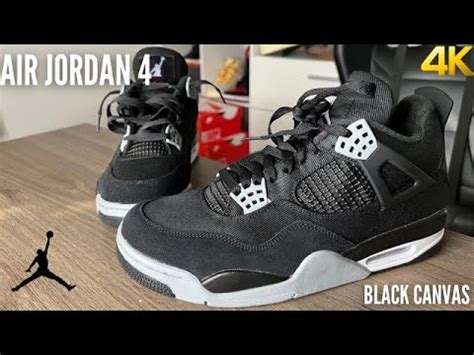 Air Jordan Black Canvas On Feet Review Youtube