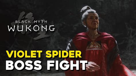 Black Myth Wukong Violet Spider Boss Fight Youtube