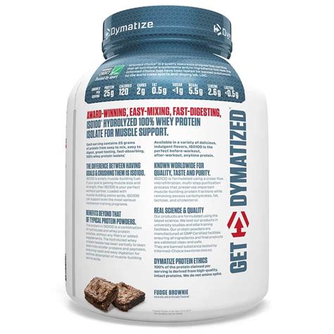 Buy Dymatize Iso 100 Protein 5 Lb Fudge Brownie Online In India