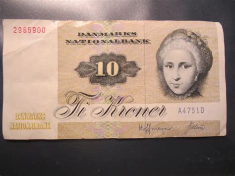 D Nemark Kronen Banknote Ti Kroner Danmarks Nationalbank Eur