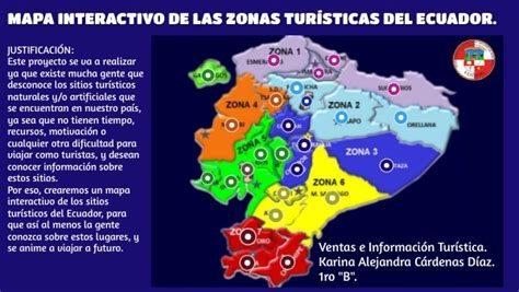 Mapa De Las Zonas Tur Sticas Del Ecuador