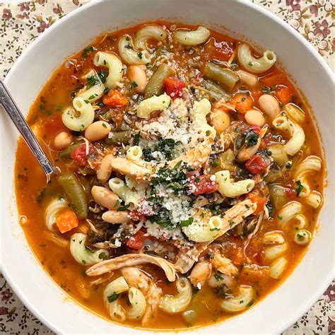 Chicken Minestrone Soup Foodtastic Mom