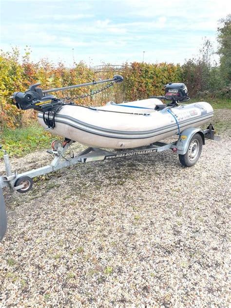 Rib Avon 315 Complete Visboot Met Trailer En 6pk Suzuki Advertentie