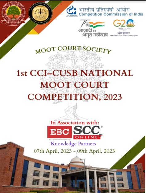 1st Cci Cusb National Moot Court Competition By Central University Of