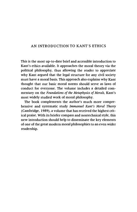 Solution An Introduction To Kant S Ethic By Roger J Sullivan Studypool