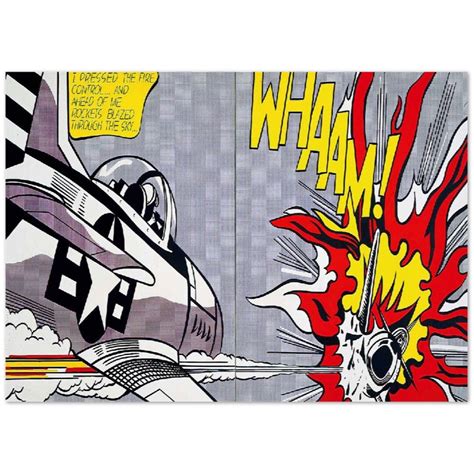 Roy Lichtenstein Whaam Comics Pop Art Size 70x50 Cm Free - Etsy