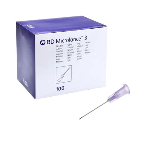 BD Microlance 3 Standard Kanülen 24G 1 0 55 x 25mm lila Praxisdienst