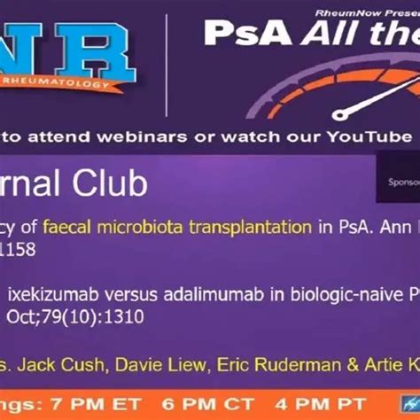 Dr John Cush On Twitter Miss This Weeks Tuesday Night Rheumatology