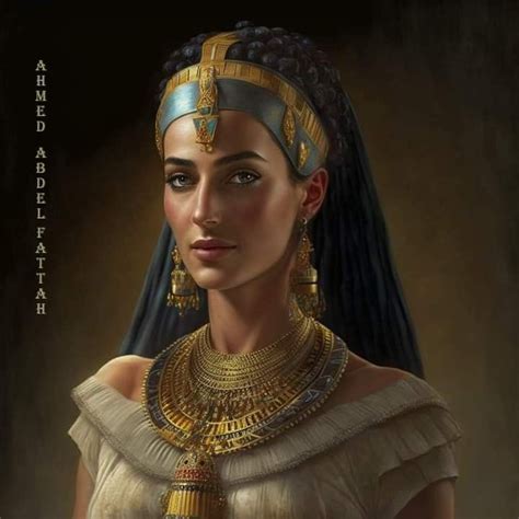 Egyptian Queens by AI Artificial intelligence Ancient Egypt الذكاء