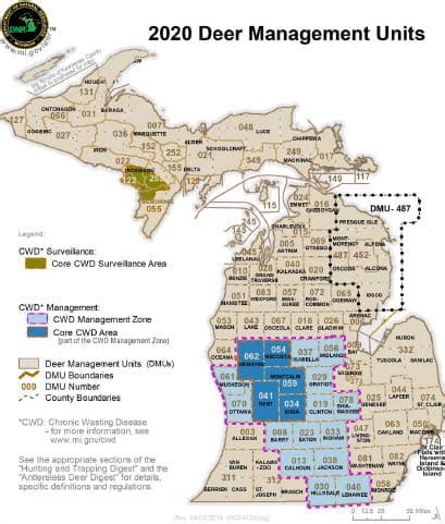 Chronic Wasting Disease Michigan Map – Map Vector