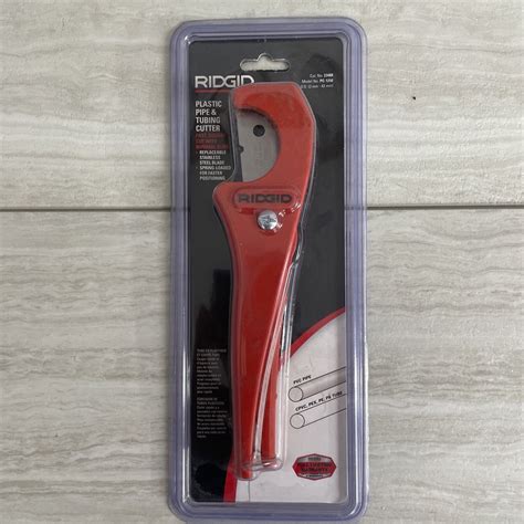 Ridgid 23488 Plastic Pipe And Tubing Cutter Model Pc 1250 Brand New In