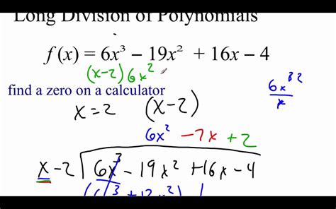 Pre Calculus 23 Polynomial And Synthetic Division Part 1 Youtube