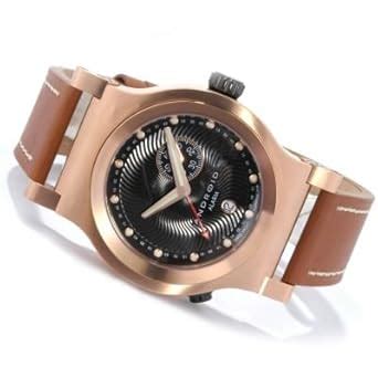 Amazon.com: Android Men's Volcano Swiss Quartz Alarm Leather Strap Watch: Watches