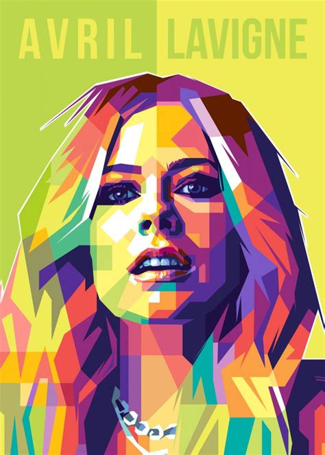 Avril Lavigne Poster Picture Metal Print Paint By Mztgr7