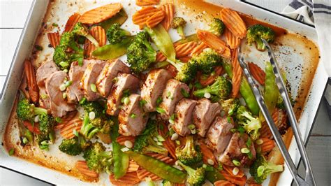 Sheet Pan Teriyaki Pork And Vegetables Recipe