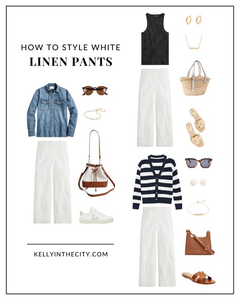 How To Style White Linen Pants Kelly In The City