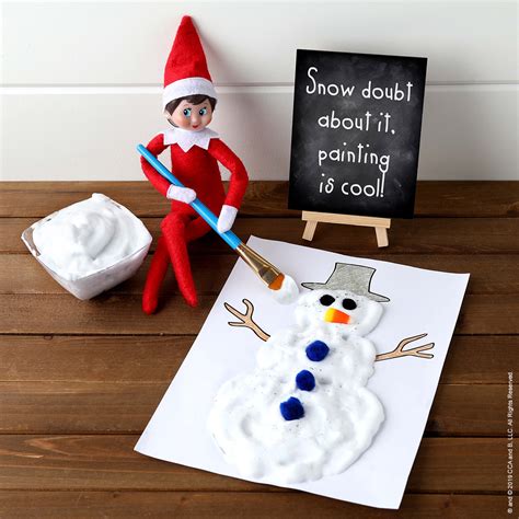 Astonishing Snow Paint | The Elf on the Shelf