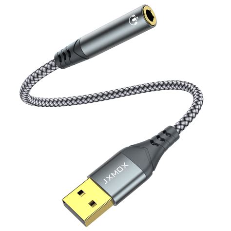 Buy Usb To Mm Jack Audio Adapter Usb To Audio Jack Adapter Headset