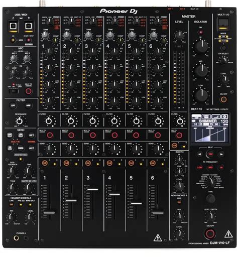 Pioneer DJ DJM-V10 Long Fader 6-channel DJ Mixer | Sweetwater