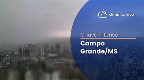 Chuva intensa em Campo Grande MS região está em alerta veja o vídeo