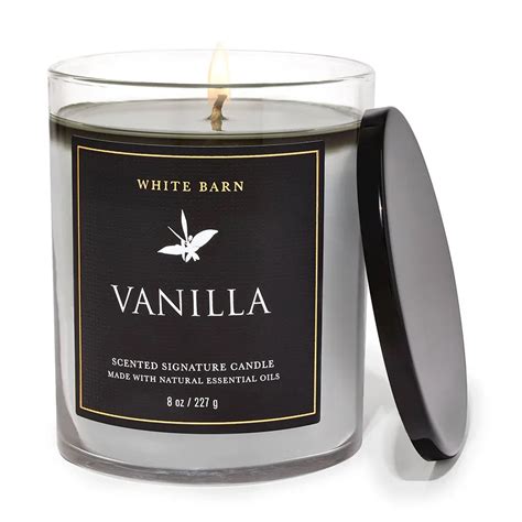 Nến Thơm 1 Bấc Bath Body Works White Barn Vanilla Signature Single