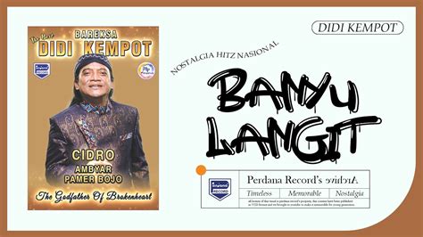 Didi Kempot Banyu Langit Official Music Video YouTube