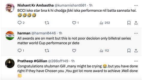 Fans React As Shubman Gill Clinches Polly Umrigar Honors as Best Men's Cricketer Following ...