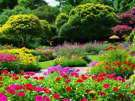 Jardim Colorido Plantas Para Atrair Borboletas E Beija Flores