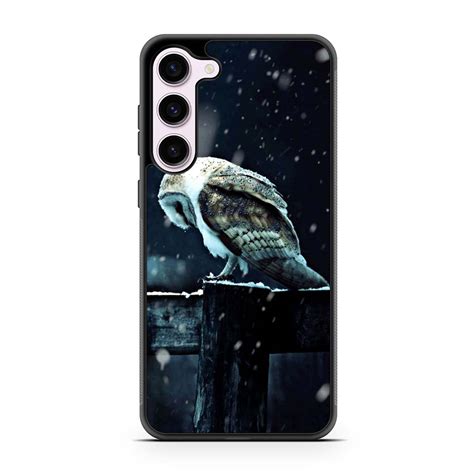 Barn Owl Tyto Alba In Snow Samsung Galaxy S23 S23 S23 Ultra S23 Fe Case Merchprintz