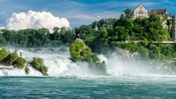 Public Transportation To The Rhine Waterfalls In Switzerland