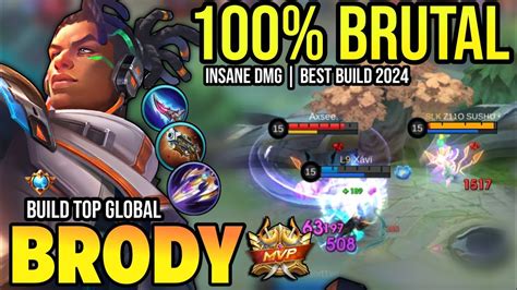 BRODY BEST BUILD 2024 BUILD TOP GLOBAL BRODY GAMEPLAY MOBILE