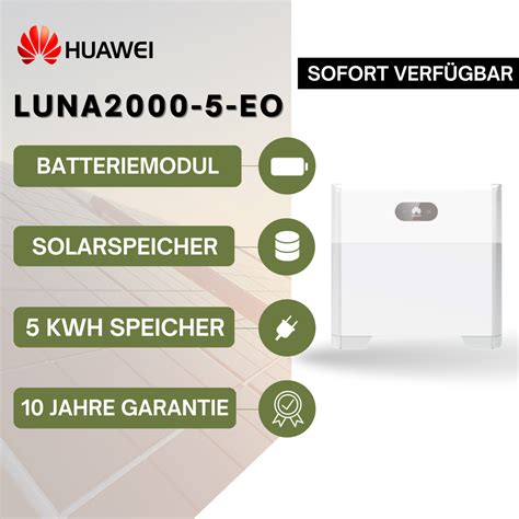 Huawei Luna E Batterie Luna Kwh Lifepo Solarspeicher