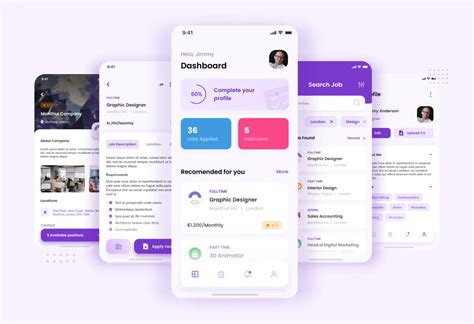 Job Portal Ios App Design Ui Peterdraw Studio