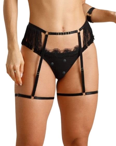 Cinta Liga Harness Pozas Beautiful Woman Lingerie Única Como Você