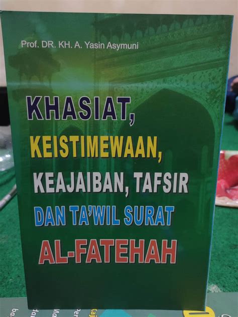 TERJEMAH TAFSIR SURAT AL FATIHAH / Buku khasiat, keistimewaan ...