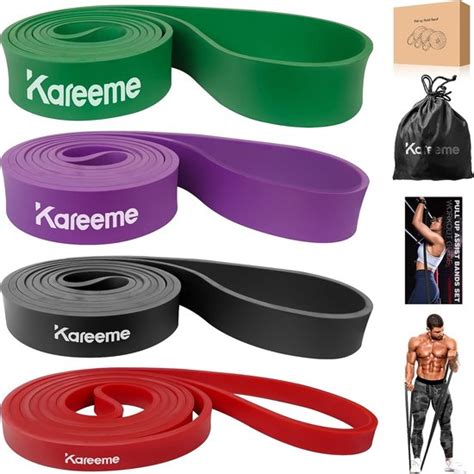 Fitnessbanden Premium Weerstandsbanden Set Natuurlijke Latex