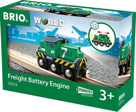 Brio World Wooden Railway Train Set Freight Battery Engine By Brio