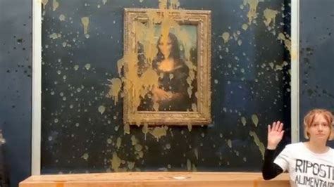 Protesters Throw Soup At Mona Lisa Painting In Paris World News Sky