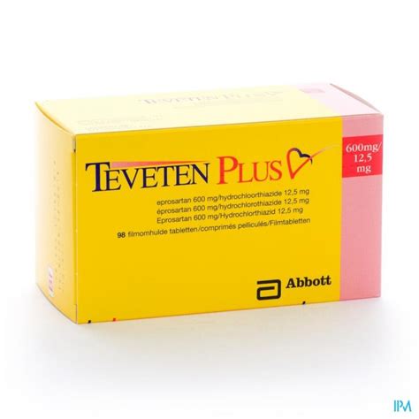 TEVETEN PLUS 600 COMP 98 X 600 MG 12 5 MG Apotheek Thiels