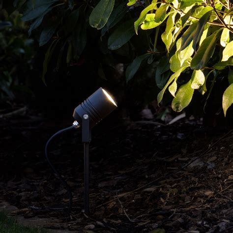 Led Ground Spike Light Black Ip Lights Co Uk