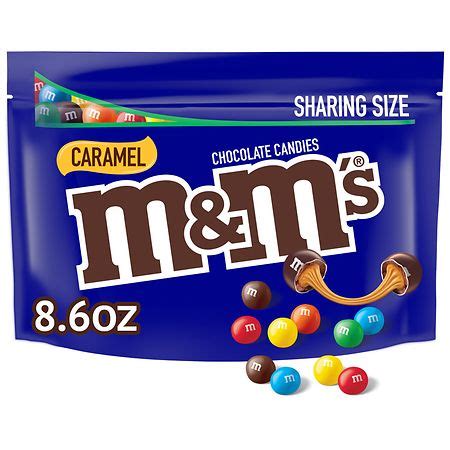 M&M's Candy, Sharing Size, Resealable Caramel Milk Chocolate | Walgreens