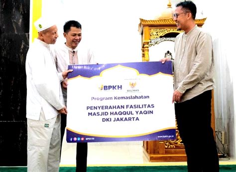 Baznas Dan BPKH Salurkan Bantuan Fasilitas Untuk Masjid Haqqul Yaqin