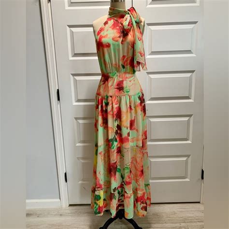 Jaclyn Smith Dresses Brand New With Tags Printed Floral Chiffon