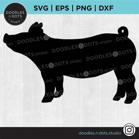 Show Pig SVG Pig SVG Show Stock SVG Livestock Svg Hog - Etsy