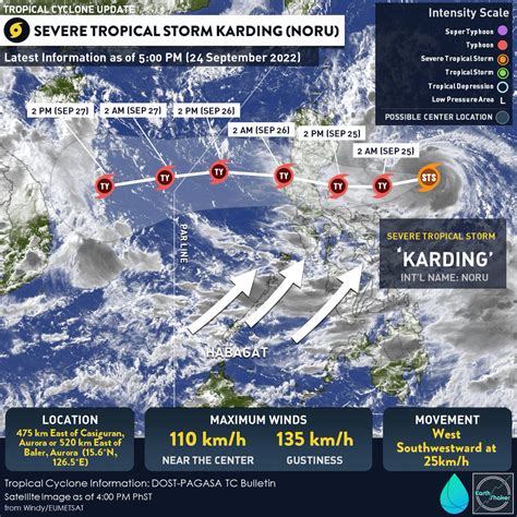 Earth Shaker PH On Twitter 5 00 PM UPDATE SA SEVERE TROPICAL STORM